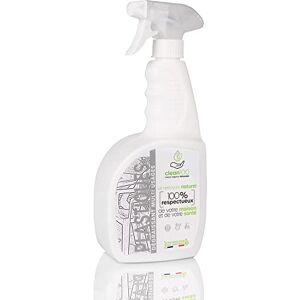 CLEAN 100 NETTOYANT LIQUIDE SPÉCIAL PLASTIQUE SPRAYER 750ML Ecologique et Hypoallergénique Volets, Stores PVC, Jouets d'Enfants X1 - Publicité