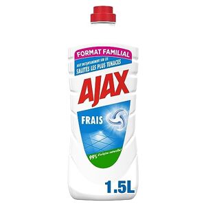 AJAX Nettoyant Ménager Sol & Multi Surfaces  Frais Sans Rinçage Formule Ecoresponsable 1,5 L - Publicité
