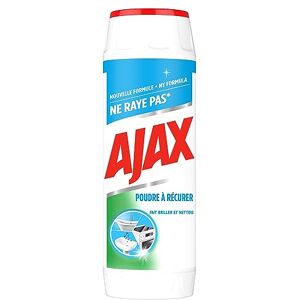 AJAX Poudre à Récurer Bi-Javellisant pour Elimine Les Tâches de Graisse Tenaces, La Saleté et Le Calcaire, 750 g - Publicité