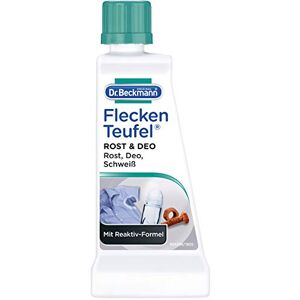 Beckmann Diable Détacheur Rouille & Déodorant 50 ml Détachant spécifique pour taches de rouille, déodorant, traces de transpiration Formule active anti-oxydation - Publicité