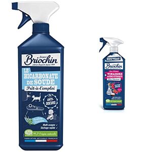 Jacques Briochin Bicarbonate de Soude Prêt à l'Emploi Parfum Verveine 750 ml Spray Nettoyant Multi Usage Dégraissant & Mousse Anti Calcaire Détartrante Vinaigre + Acide Citrique 750ml - Publicité