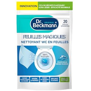 Beckmann Feuilles Magiques® – Nettoyant WC – Fraîcheur Brise Marine x20 feuilles - Publicité