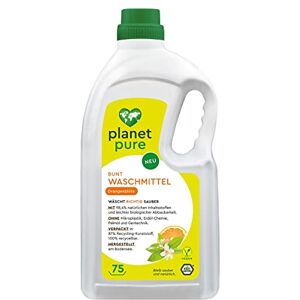 Pure Lessive liquide multicolore Fleur d'oranger 75 Wl 98,4 % d'ingrédients naturels végétaliens - Publicité