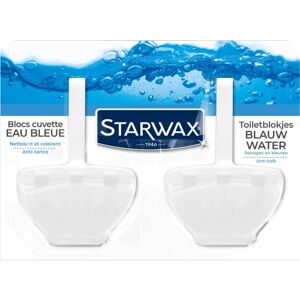 STARWAX Blocs cuvettes wc eau bleue 2x40gr - Publicité