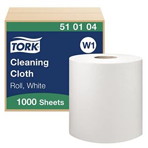 Tork 510104 Chiffon de nettoyage multi-usages Premium, compatible avec le système W1 / un pli 380m x 42,8cm 1 bobine Blanc - Publicité