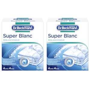 Beckmann Sachet Super Blanc reblanchisseur 4 Sachets X 40g (Lot de 2) - Publicité