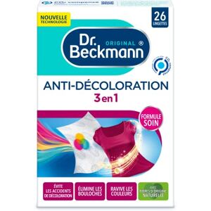 Beckmann Anti-décoloration 3en1, Lingettes protection ultime, 26 lingettes - Publicité