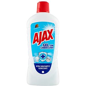 AJAX – Gel avec javel, fraîcheur pin sgrassa, désinfecte, élimine les odeurs – 1000 ml - Publicité