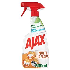 AJAX Spray Nettoyant Ménager Multi-Surfaces  Multi-Usages 99% d'Origine Naturelle Pouvoir Détartrant à 100% 500ml - Publicité