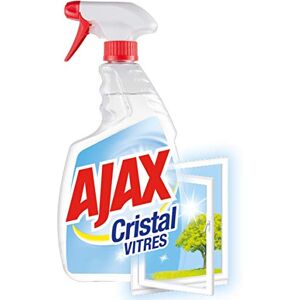 AJAX Produit Nettoyant Vitres  Cristal Spray Pour des Vitres 100 % Sans Traces Nouvelle Formule 98 % Biodégradable Flacon Spray 750 ml (Bouteille Recyclable) - Publicité