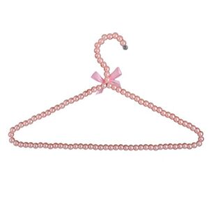 Cintre Perlé en Plastique pour Vêtements Adulte 39cm (Rose) - Publicité