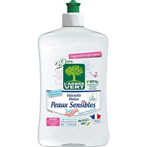 L'Arbre Vert Liquide Vaisselle Peaux Sensible, 500ml - Publicité