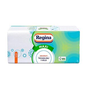 Regina Maxi 250 serviettes 1 voile, pratiques et vivantes, décorations assorties, 100 % pure cellulose certifiée FSC - Publicité