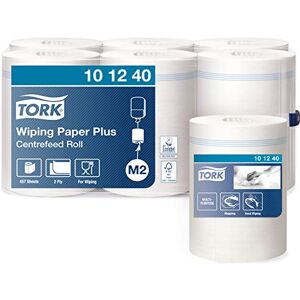 Tork 101240 Papier d’essuyage Advanced Blanc 2 plis lot de 6 rouleaux 6 x 160 m 35 x 21,5 cm - Publicité