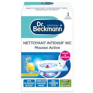 Beckmann Nettoyant Intensif WC Mousse Active  Nettoyage en profondeur et fraîcheur durable  3 x 100 g - Publicité