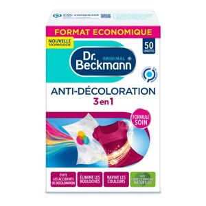Beckmann Anti-décoloration 3en1 Feuille Lingettes protection ultime 50 lingettes, Sans parfum - Publicité