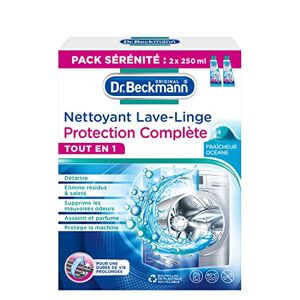 Beckmann Nettoyant Lave-Linge Protection Complète   TOUT EN 1   Fraîcheur Océane (2X250ml)-500ml - Publicité