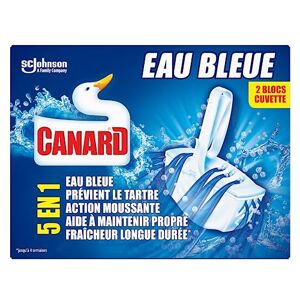 Canard WC Eau Bleue Bloc Wc Colorant 5en1-2 Blocs - Publicité