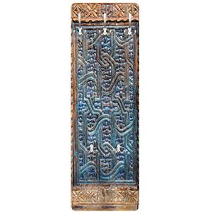 Bilderwelten Garde robe Montage Mural Planche à Crochets Door with Moroccan Carving 119x39 cm - Publicité