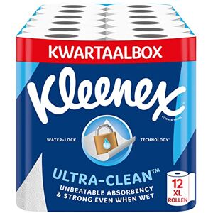 Kleenex ® Rouleau de cuisine Ultra Clean™ 12 Maxi XL essuie-tout, absorption et résistance inégalées Emballage 100% recyclable - Publicité