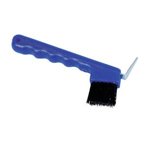 Cure-pied avec brosse pour sabots, bleu