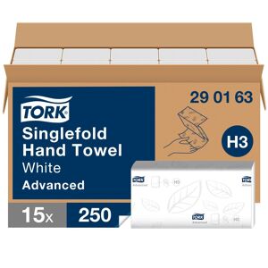 Tork Essuie-mains pliage enchevêtré Tork Advanced - Carton de 15 paquets