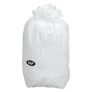 Sac poubelle blanc 50 litres NF - Colis de 200 Anthracite