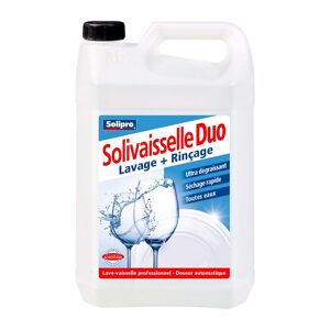 Solipro Produit lave-vaisselle Solivaiselle Pro 2 en 1 - Bidon de 5 L Chêne clair