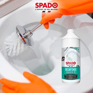 Spado Renovateur wc décap'choc - Bidon de 1 litre Aluminium - Publicité