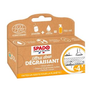 Spado Nettoyant dégraissant Ultra Dose Spado Citron - Recharges pour 4 sprays de 750 ml