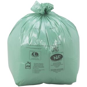 Sac poubelle 50 litres NF Environnement vert - 250 sacs Noir/assortis