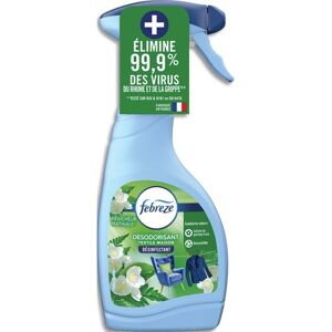 Febreze Spray 500 ml pour textiles, élimine les odeurs persistantes, désinfectant - Lot de 2 Bleu