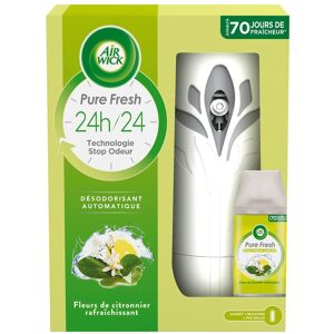 Air wick Diffuseur pure rafraichissant livré avec recharge de parfum Fleur de citronnier