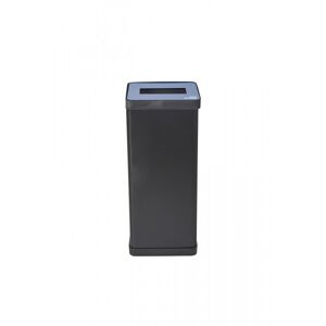 Alba Poubelle de tri sélectif 50L en acier et ABS Bleu, pour déchets papier - Dim. L31 x H73 x P31 cm