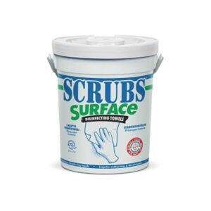 Jelt Seau de 72 lingettes désinfectantes pour surfaces Scrubs