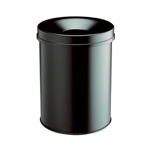 Durable Corbeille à papier SAFE ROND 65, 60 litres, noir Jaune