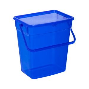 Boîte à lessive, 10 litres, bleu transparent - Lot de 3 Orange