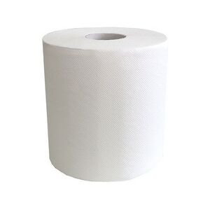 Fripa Rouleau d'essuie-mains, 1 couche, blanc, 300 m - Lot de 6