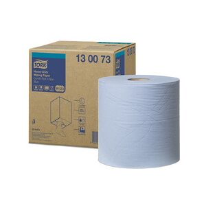 TORK Rouleau de papier nettoyant multi-usage, 2 plis, bleu - Publicité