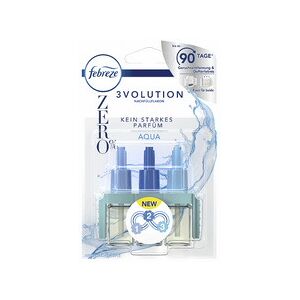 Febreze Flacon de recharge 3Volution Zero% Aqua, 20 ml - Lot de 2 Bleu