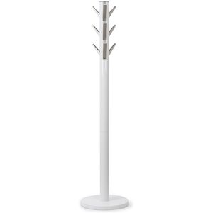 Umbra Porte manteaux flapper bois blanc Blanc 40x168x40cm