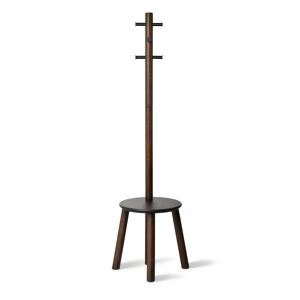 Umbra Porte manteaux tabouret pillard bois marron Marron 50x165x50cm