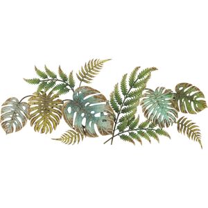 Kare Design Patère 6 crochets feuilles tropicales en acier