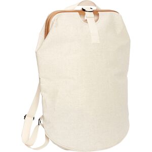 Hübsch Panier a linge en toile et bambou beige