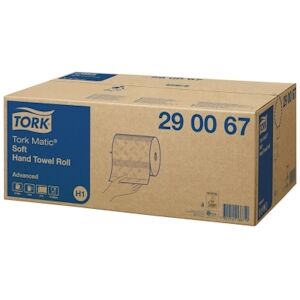 Tork Matic Essuie-mains en rouleau - 2 plis - blanc - H1 (6 rouleaux par carton) - Publicité