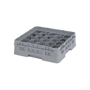 CAMBRO - 20S318-151 - Casiers de lavage 20 comp. - 11,8 cm Ø máx. - Haut max 9,4 cm - 50 x 50 x 14,3 cm - Gris Clair