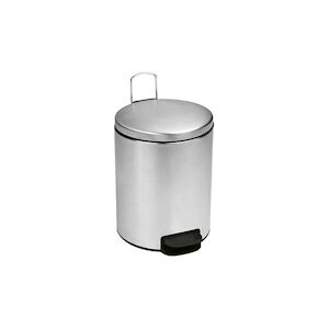 Medial International Bin Plus Poubelle à pédale Acier inox AISI 430 Brossé 5 lt