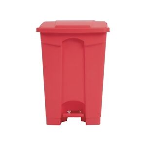 Jantex Poubelle de cuisine à pédale rouge 45 L