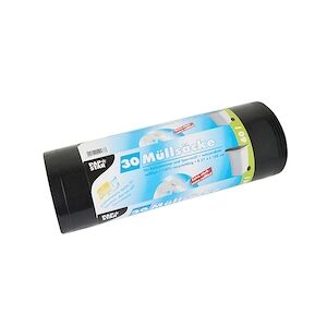 Papstar Sacs poubelle, LDPE 60 l 100 cm x 57 cm noir extra fort résistant à la déchirure