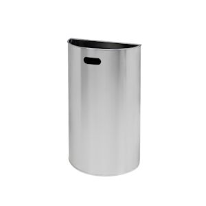 Medial International Miluna Corbeille murale Acier inox AISI 430 Brossé 40 lt